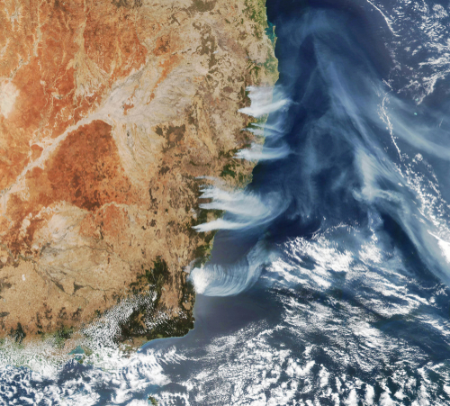Devastation from Australian bushfire